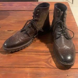 Men’s wingtip dress boots